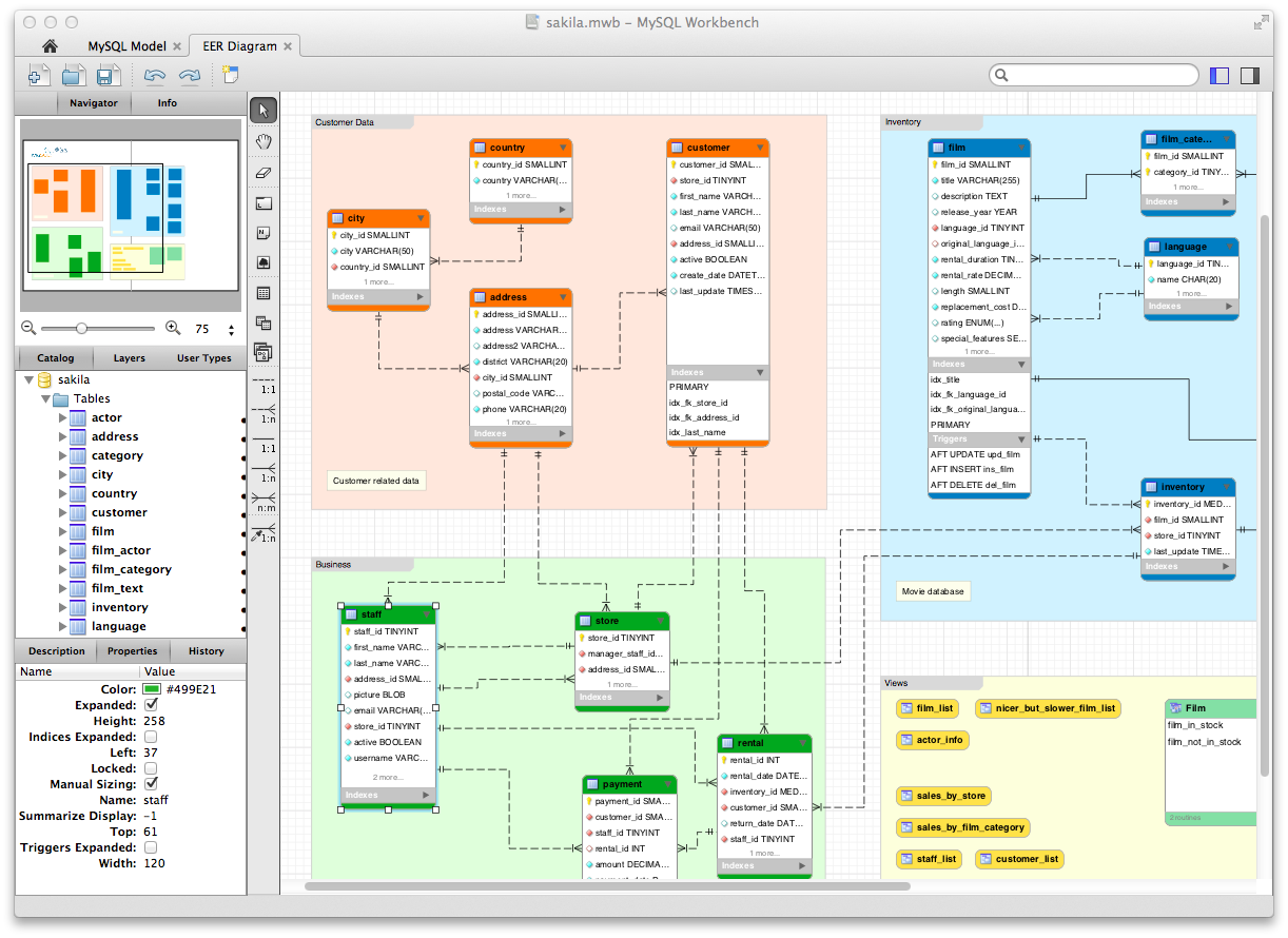how to open err diagram editor in mysql management studio