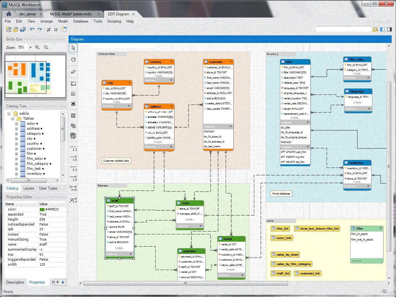 MySQL MySQL Workbench Visual Database Design